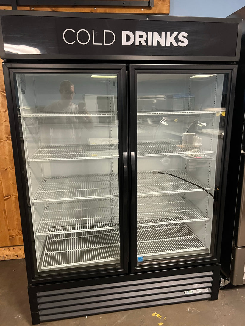 USED True Brand 2 Glass Door Cooler