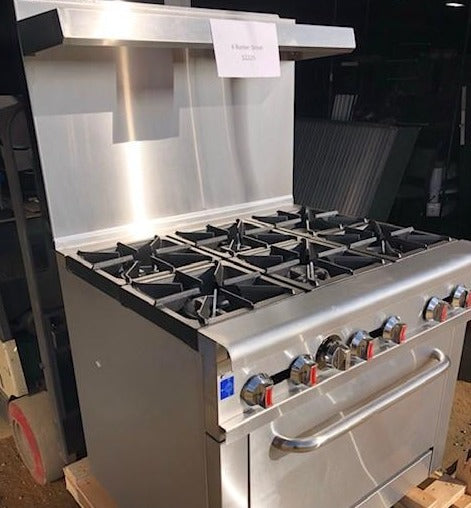 36" 6 Burner Stove/Oven