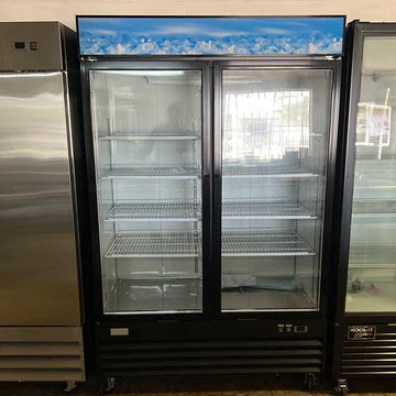 CES Brand 2 Door Glass Freezer